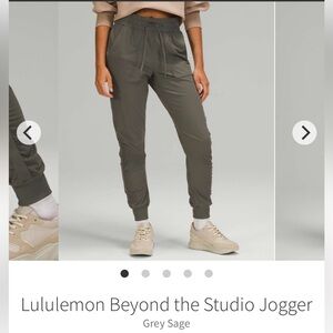 Grey Sage lululemon Beyond the studio jogger